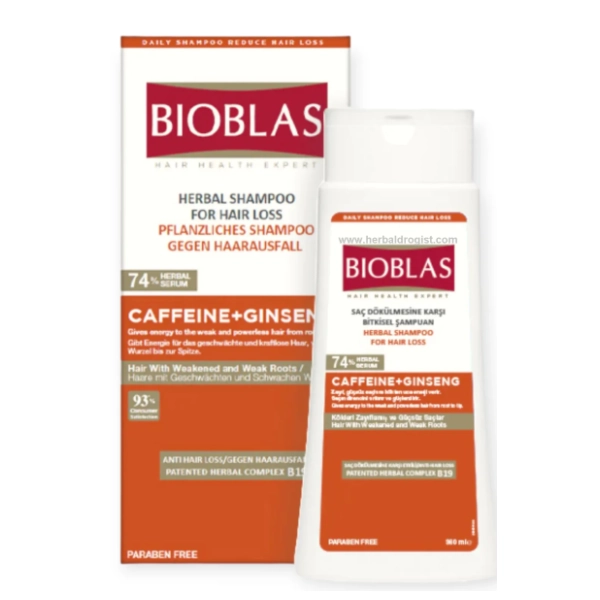 Šampon za kosu BIOBLAS kofein i žen šen 360ml