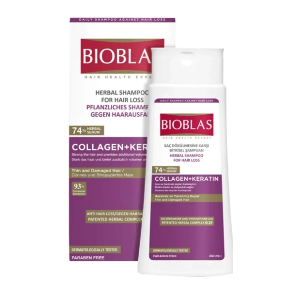Šampon za kosu BIOBLAS kolagen i keratin 360ml