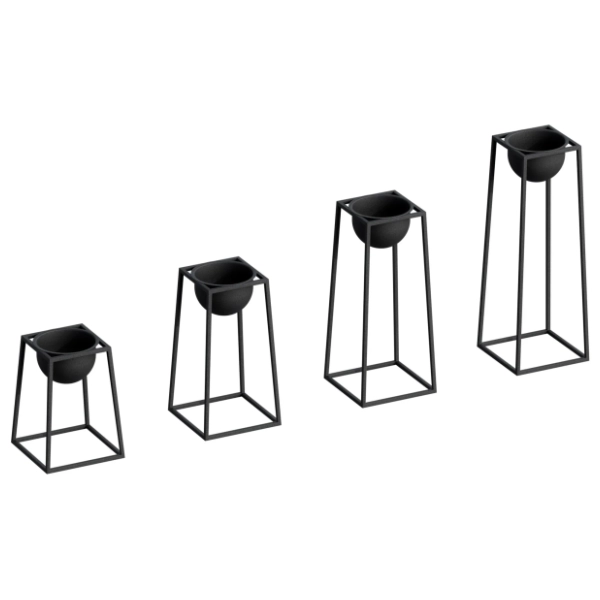 Set saksija WALLXPERT Decorative pot crna