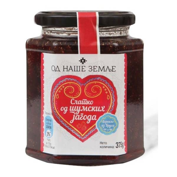 Slatko OD NAŠE ZEMLJE šumska jagoda 375g