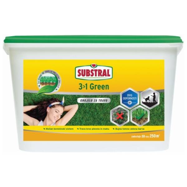 SUBSTRAL 3 u 1 green đubrivo za travu 5kg