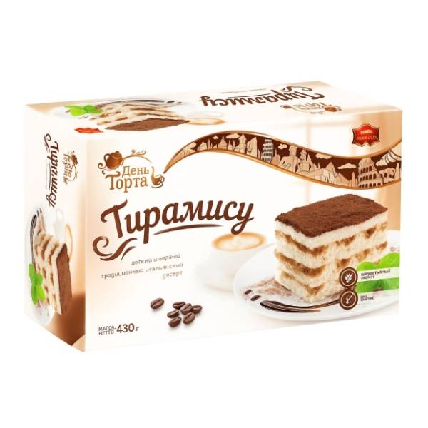 DEN TORTA Tiramisu trajni kolač 430g