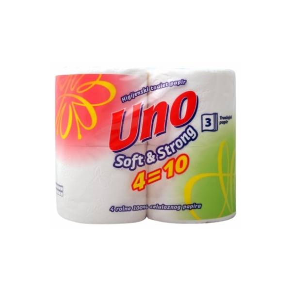 Toalet papir UNO soft & strong 3sloja 4kom