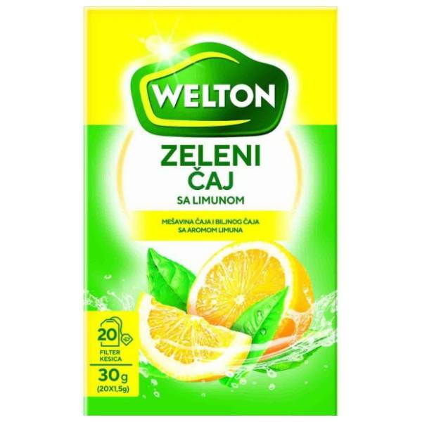 WELTON zeleni čaj limun 30g