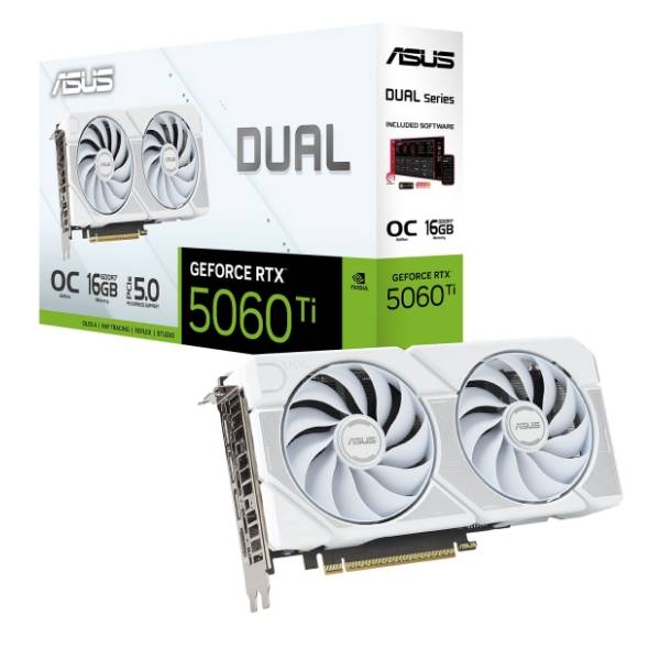 ASUS nVidia GeForce RTX 5060 Ti Dual White OC Edition 16GB GDDR7 128-bit grafička kartica
