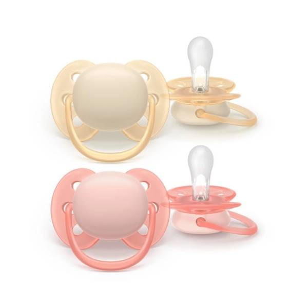 AVENT varalica Ultra Soft (0-6m) koral i žuta 2kom