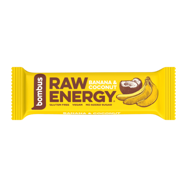 BOMBUS raw energy bar kokos i banana 50g
