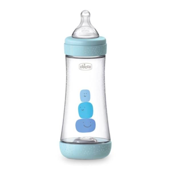 CHICCO flašica za bebe P5 300ml (4m+) plava