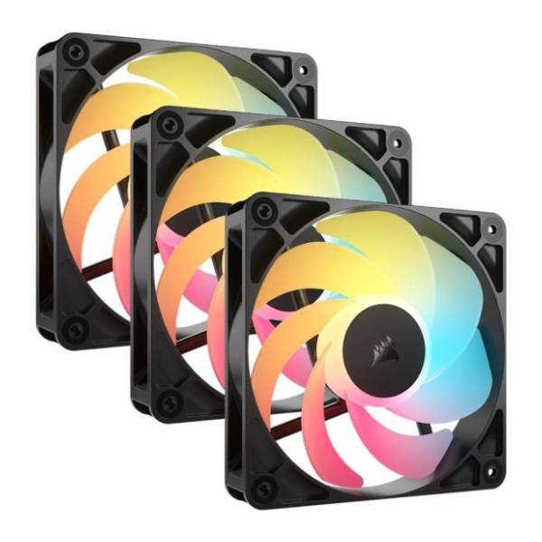 CORSAIR RS120 ARGB PWM 3u1 Black ventilator za PC