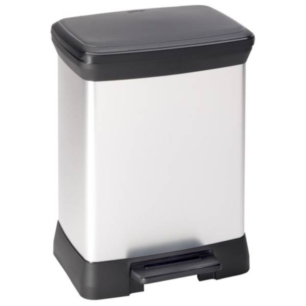 CURVER kanta za smeće deco silver 30l