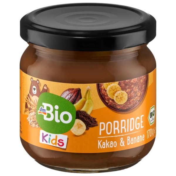 DM BIO ovseno speltina kaša banana i kakao 3g 170g
