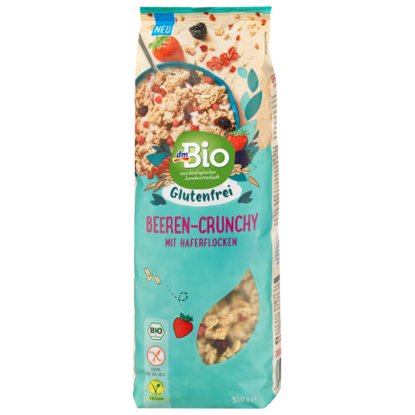 Hrskave pahuljice DM BIO sa bobičastim voćem bez glutena 350g