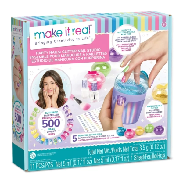 Igračka set Party nail glitter MAKE IT REAL