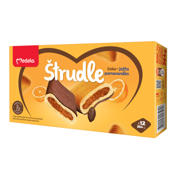 Štrudla MEDELA Čoko jaffa pomorandža 264g