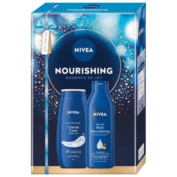 NIVEA set Noruishing care (gel za tuširanje i mleko za telo)