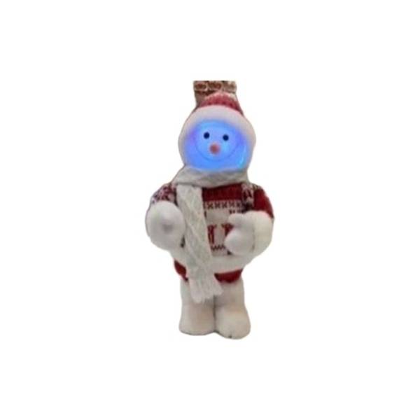 Novogodišnja figura muzički Sneško 30cm
