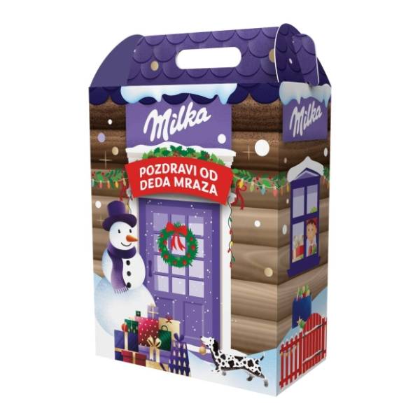 Novogodišnji paketić MILKA Xmas kućica 843,5g