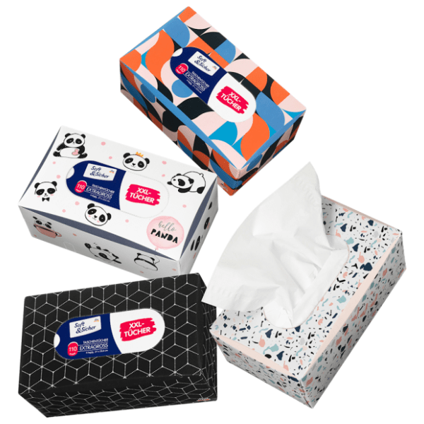 Papirne maramice SOFT&SICHER kutija 4sloja 110kom (više vrsta)