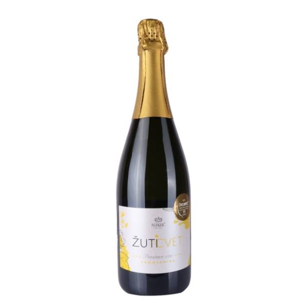 Penušavo vino ALEKSIĆ Žuti cvet 0,75l