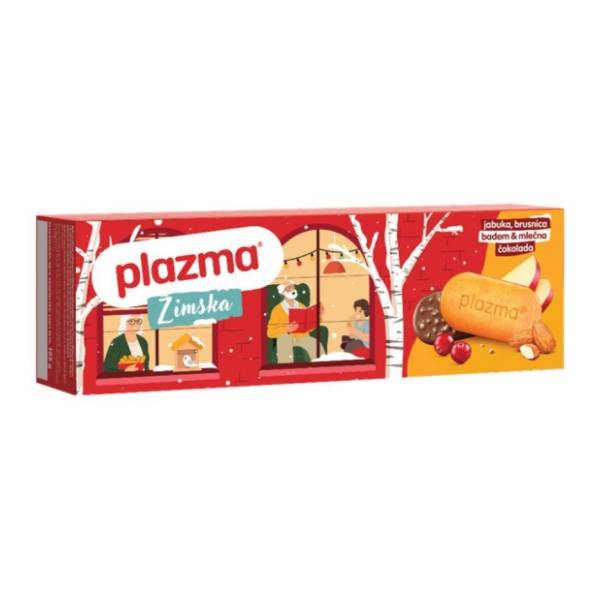 Keks PLAZMA Zimska jabuka, brusnica i čokolada 105g