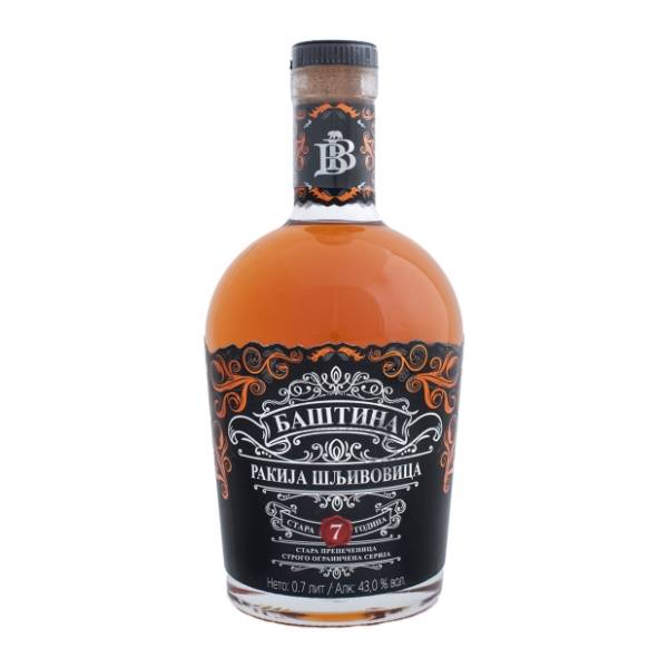 Rakija BB šljiva 7 yo 0,7l 
