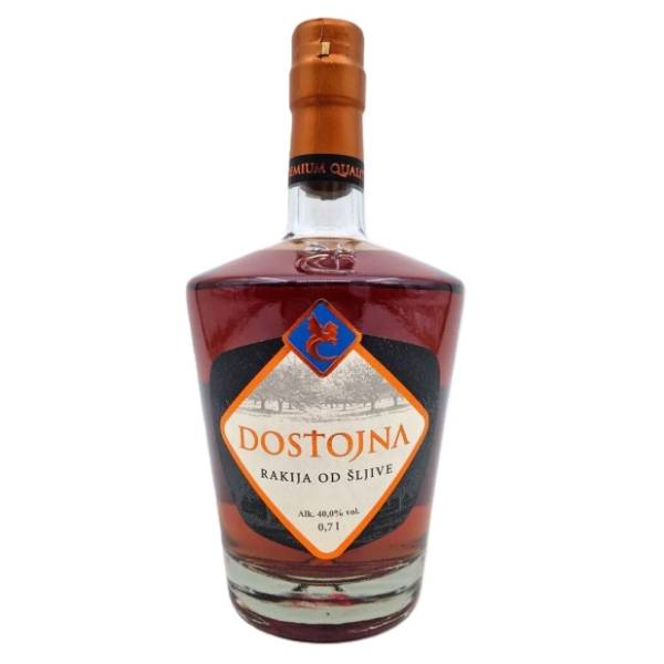 Rakija DOSTOJNA šljiva 0,7l