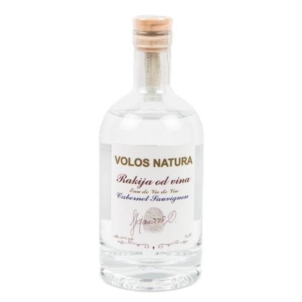Rakija od vina VOLOS NATURA Cabernet Sauvignon 0,7l