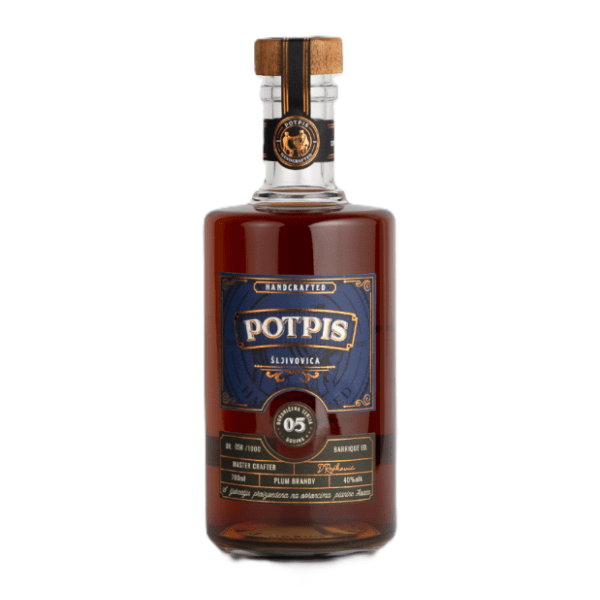 Rakija POTPIS šljiva 5 yo 0,7l