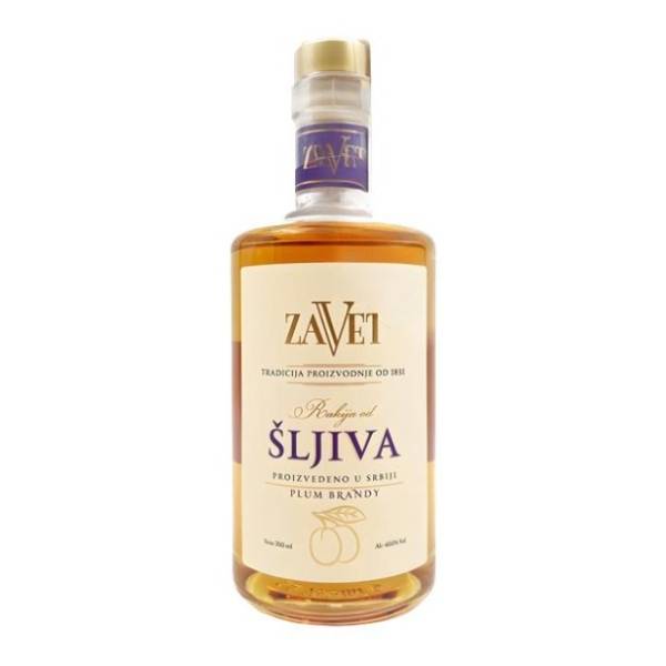 Rakija ZAVET šljiva 3 yo 0,7l