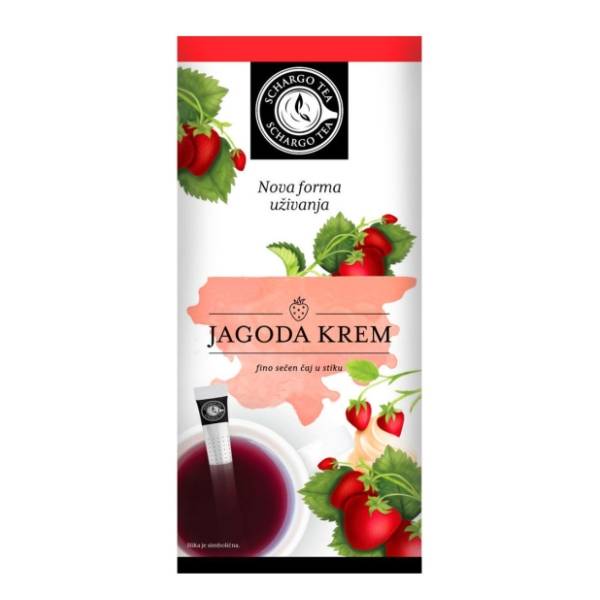 SCHARGO čaj jagoda krem 32g