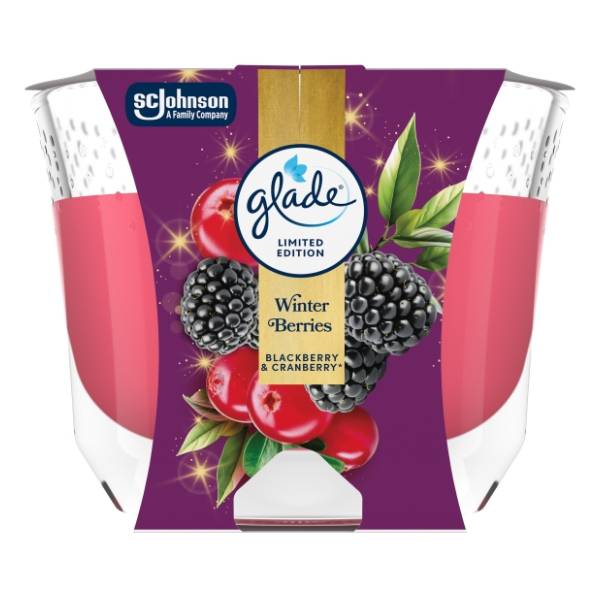 Sveća GLADE kupina 204g