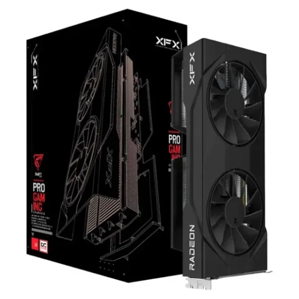 XFX AMD Radeon RX 9060 SWFT Gaming Edition Black Box 8GB GDDR6 128-bit grafička kartica