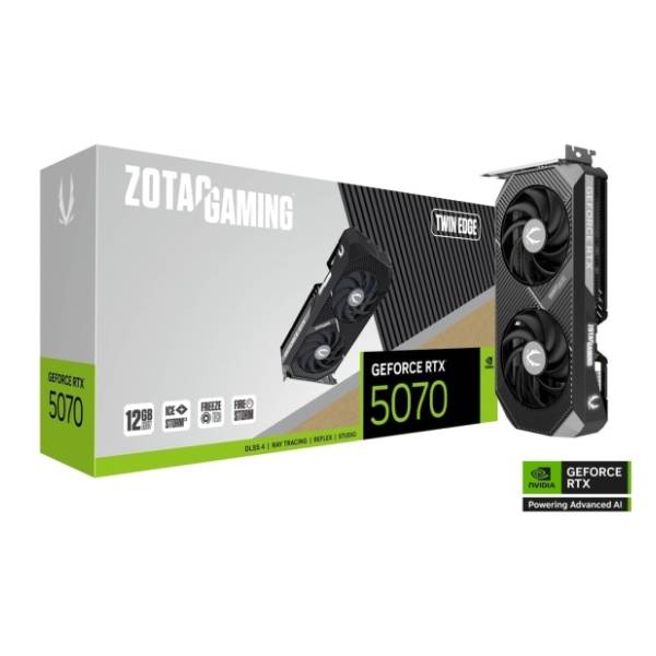 ZOTAC nVidia GeForce RTX 5070 GAMING Twin Edge 12GB GDDR7 192-bit grafička kartica