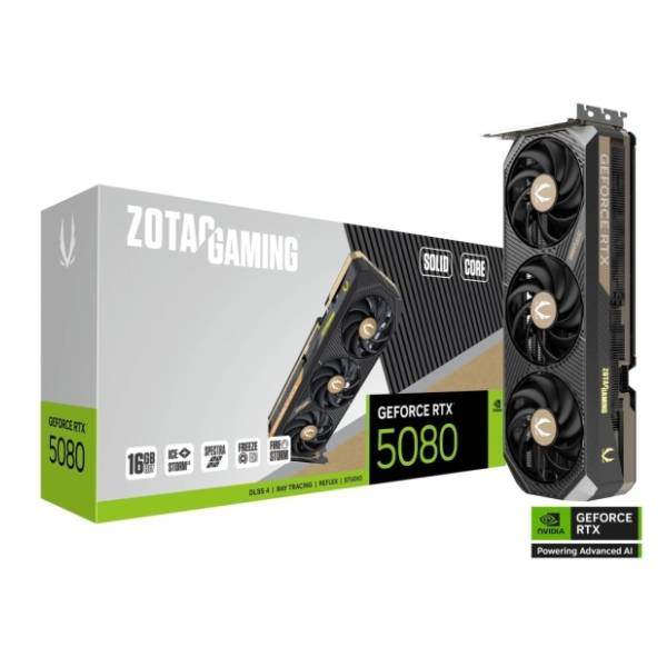 ZOTAC nVidia GeForce RTX 5080 Solid Core 16GB GDDR7 256-bit grafička kartica