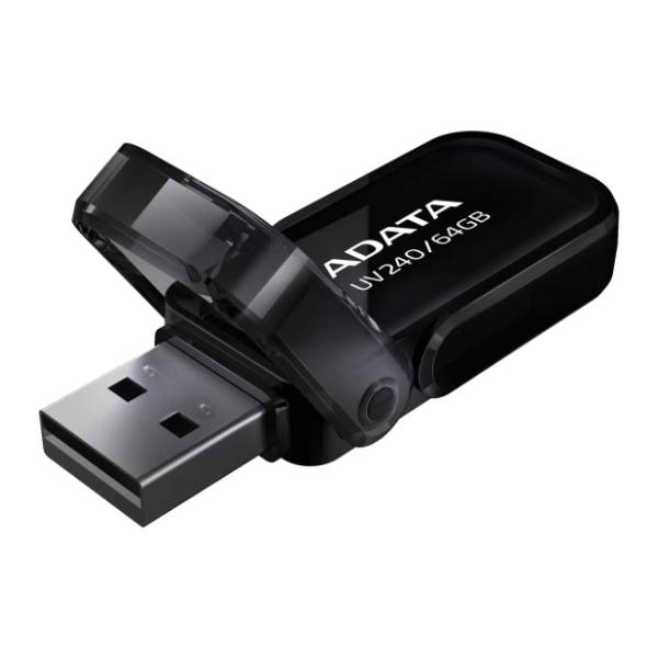 A-DATA USB flash memorija 64GB UV240 (AUV240-64G-RBK) crna