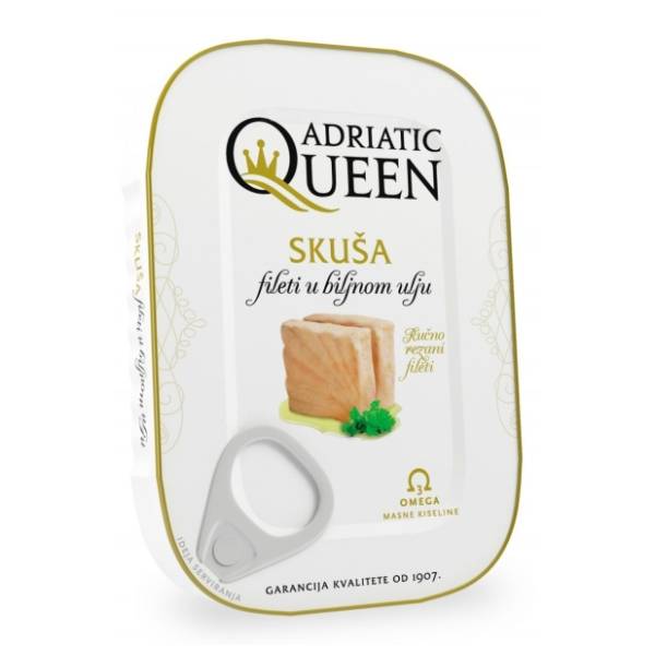 ADRIATIC QUEEN skuša fileti u maslinovom ulju 170g