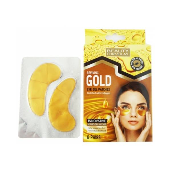 BEAUTY FORMULAS Gold jastučići za predeo ispod očiju 6kom