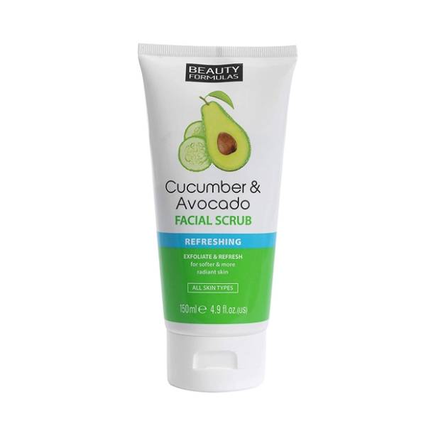 BEAUTY FORMULAS piling za lice krastavac i avokado 150ml
