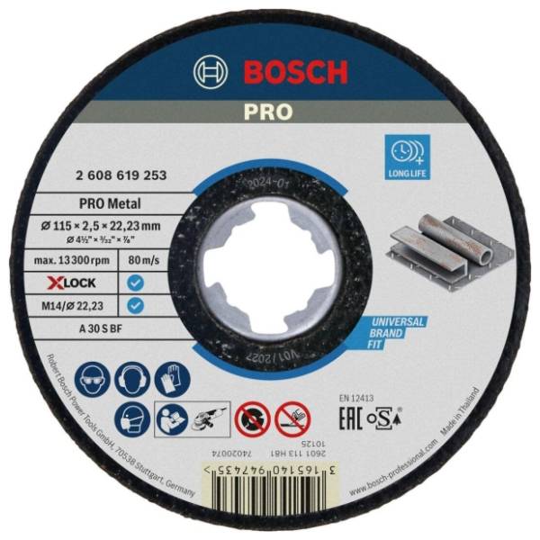 BOSCH 115x2.5 mm A 30 S BF oSa ravna (2608619253) rezna ploča