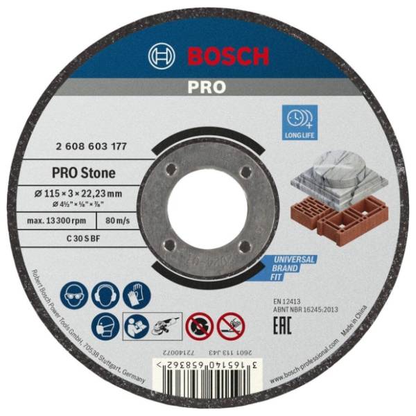 BOSCH 115x3 mm C 30 S BF ravna (2608603177) rezna ploča