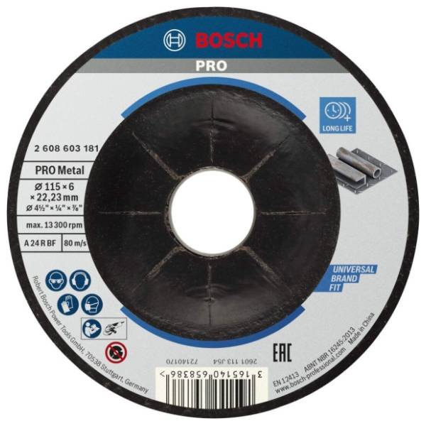 BOSCH 115x6 mm A 24 P BF 2608603181 brusna ploča