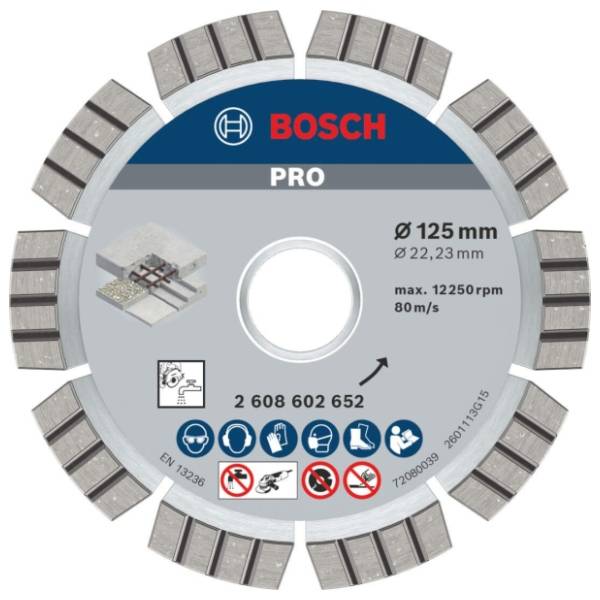 BOSCH 125x2.2 mm 2608602652 dijamantska rezna ploča