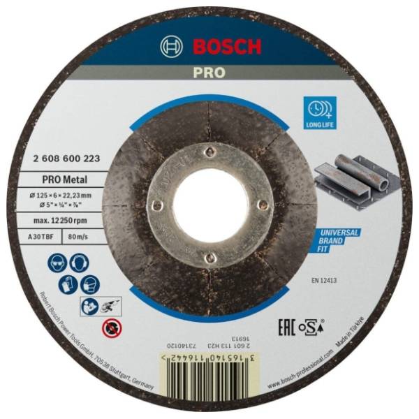 BOSCH 125x6 mm A 30 T BF oSa 2608600223 brusna ploča
