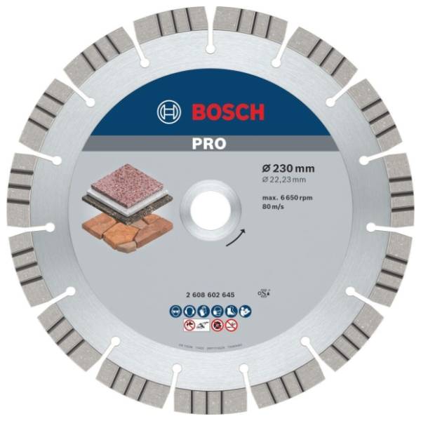 BOSCH 230x2.4 mm 2608602645 PRO Stone dijamantska rezna ploča
