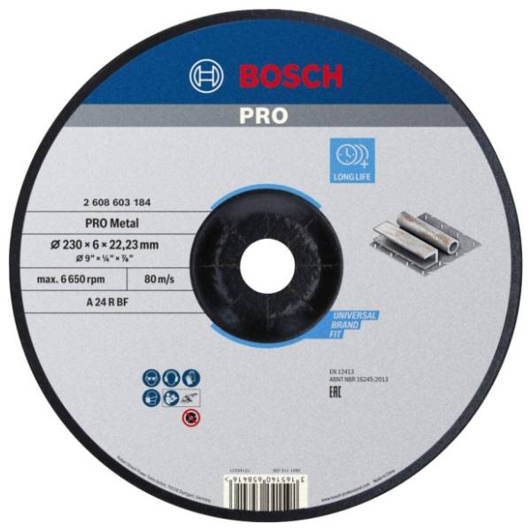 BOSCH 230x6 mm A 24 P BF 2608603184 brusna ploča
