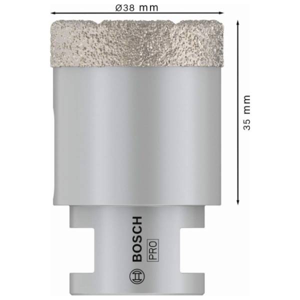BOSCH 38x35x22.23 mm M14 2608587122 PRO dijamantska kruna