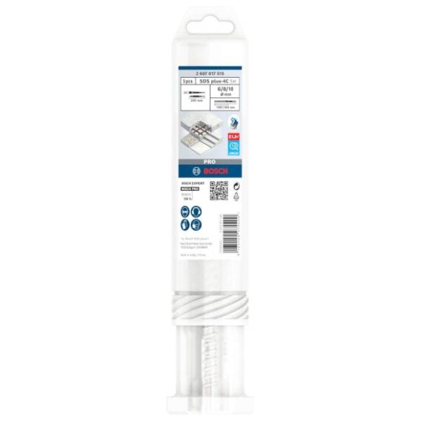 BOSCH 5-delni set SDS-plus 5X burgija, špic i dleto 2607017515