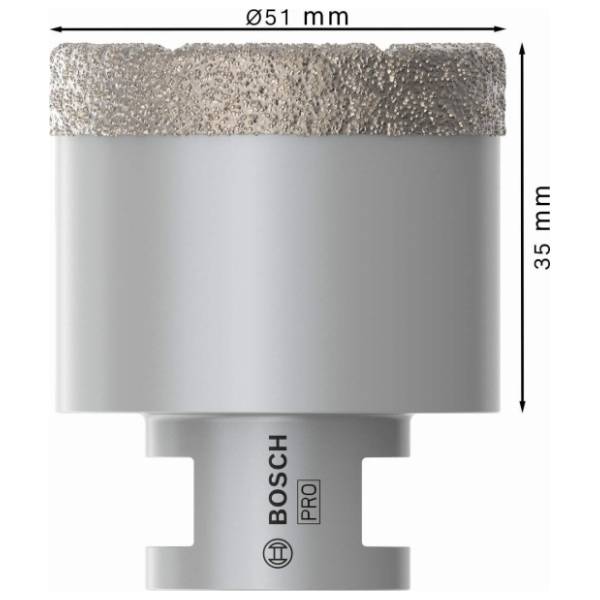 BOSCH 51x35x22.23 mm M14 2608587125 PRO dijamantska kruna