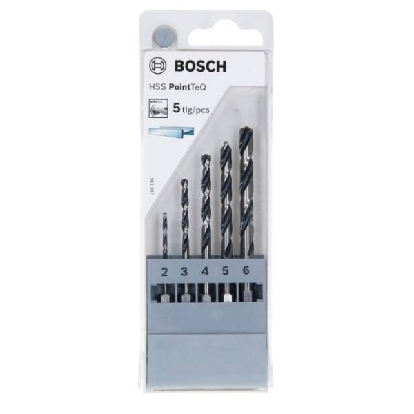 BOSCH HSS spiralna burgija PointTeQ HEX 5 komada 2607002825