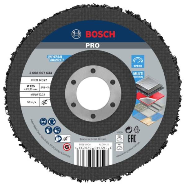 BOSCH PRO N377 125 mm 2608607633 disk za čišćenje